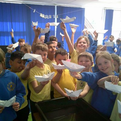 We have been learning about Jewish festivals in RE. Some Jewish people take part in the ceremony of Tashlich on Rosh Hashanah.