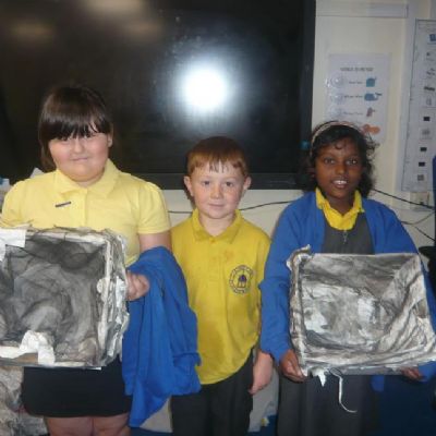 We had a blast making caves in art this week!