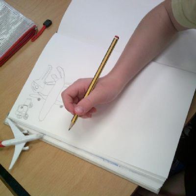 In Art this week, we have been looking at drawing small.